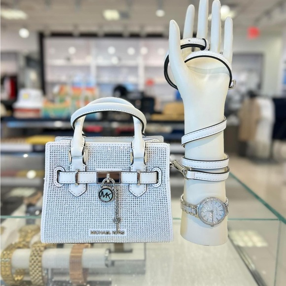 Michael kors optic white purse shop